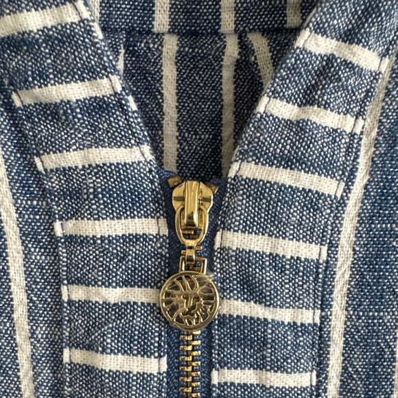 Anne Klein Blue and White Striped Dress - Picture 2 of 3